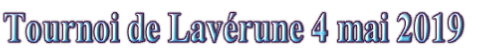 Tournoi de Lavérune 4 mai 2019 
